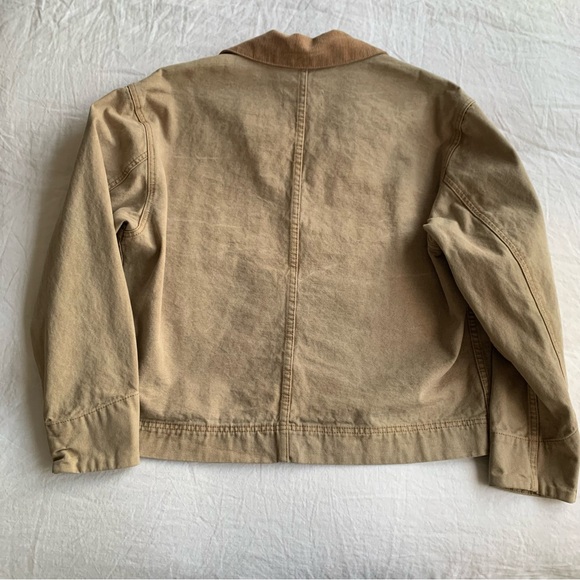 Slvrlake Casey Worker Chore Corduroy Collar Jacket Sierra Madre Tan Beige - Picture 5 of 8